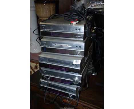 A "Denon" music centre, Hi Fi separates, Radio, CD, mini disc, amplifier etc.
