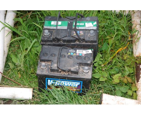 Two light commercial batteries.