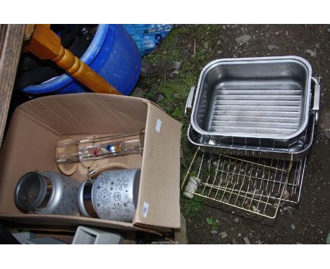 Stainless Steel cookware, billy cans, plate racks, etc. 