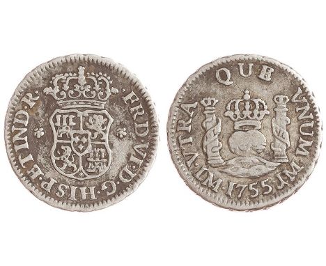 ½ real. 1855. Lima. Ar. CAL-641. MBC.