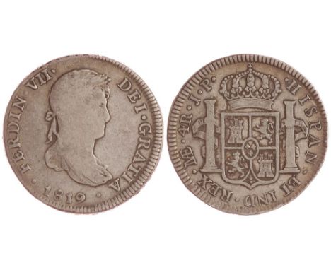 4 reales. 1819. Lima. JP. Ar. CAL-748. BC+/MBC-.