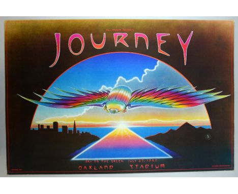 Bill Graham Presents Journey Day On The Green, July 27, 1980, Oakland Stadium (1980), rolled 20 x 30 inches76 x 51cm 