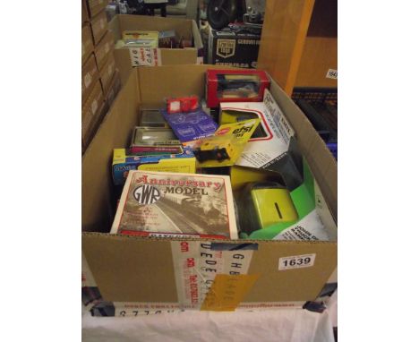 A mixed lot of diecast including Solido, Ertl, Mighty movers etc 