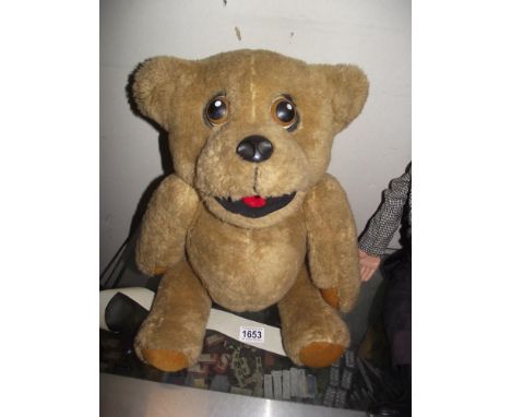 A vintage Nookie bear ventriloquist teddy bear 