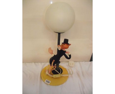A vintage Pink Panther lamp 