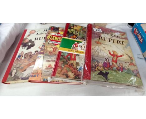 4 vintage Rupert books including 1938 annual facsimile edition 