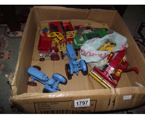 Diecast Corgi and matchbox including tractors 760 combine etc 