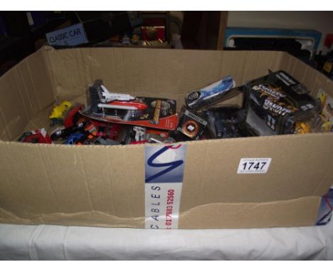 A quantity of mixed diecast including Matchbox, Siku, Transformers etc 