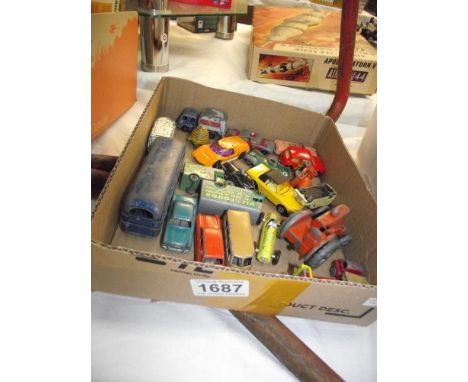 A quantity of diecast Lesney, Matchbox, Dinky and Morestone Budgie 