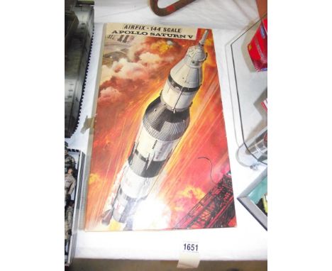 Vintage Airfix 1/144 scale Apollo Saturn V part no SK911 part built completness unknown 