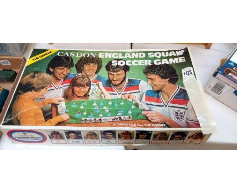 A vintage Cusdon England squad soccer game 