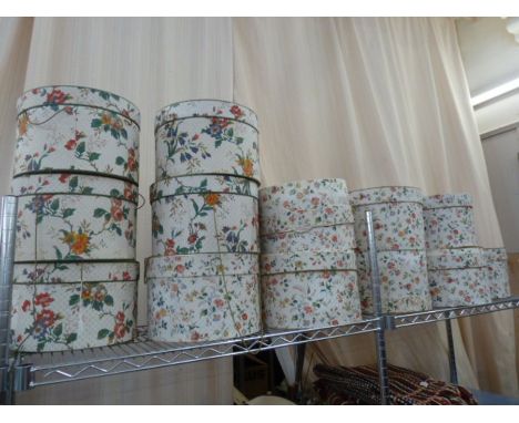 THIRTEEN VINTAGE HAT BOXES - SOME DAMAGED BUT COMPLETE&nbsp;