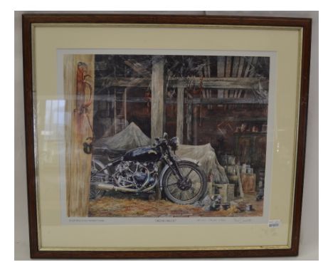 A Roy Barrett artist's proof print, Dream Vincent, and another limited edition print, The A Team, 230/600 (2) 
