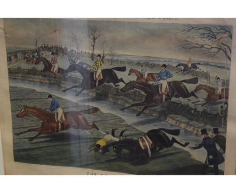 An Ackermann's Series of National Steeple-Chases coloured print, The Dublin 1856