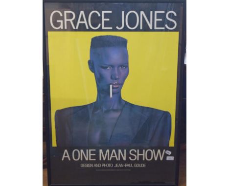 A Grace Jones poster, a one man show, five the National Shakespeare Company posters, other posters and prints (qty)    Condit