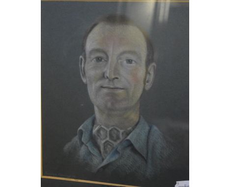Penelope Fleming, a head and shoulders portrait of a gentleman, studio label verso, 27 x 21 cm, and another by the same (2)