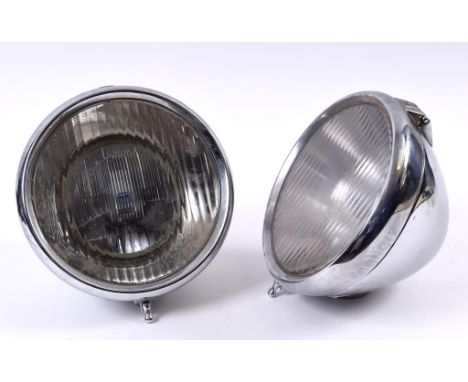 A pair of Lucas P100R headlamps, 30 cm diameter  See illustration 