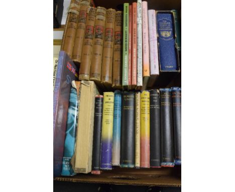 Churchill (Winston S) Speeches, nine vols, dw's, other Churchill volumes and other volumes (2 boxes)   Condition report  Repo