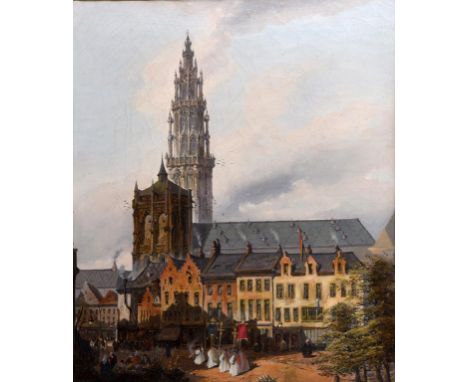 H Jenkins, Antwerp, mixed media on canvas, 59 x 49 cm  See illustration