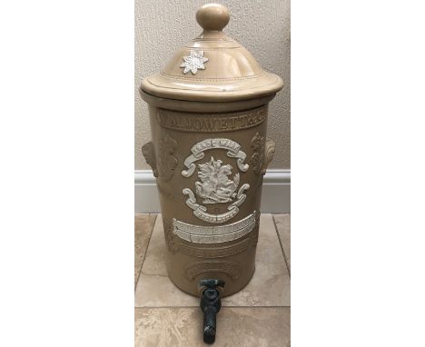 A 19thC water purifier. 52cms h. W M Jowett &amp; Co Manchester. 