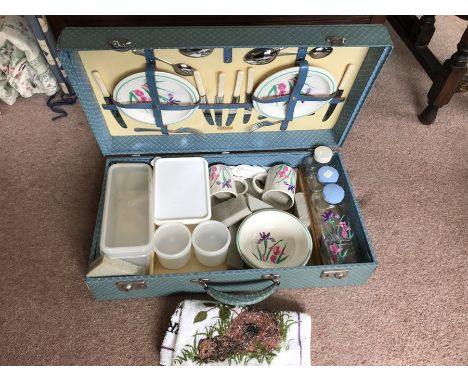 A vintage Sirram picnic box with modern contents. 