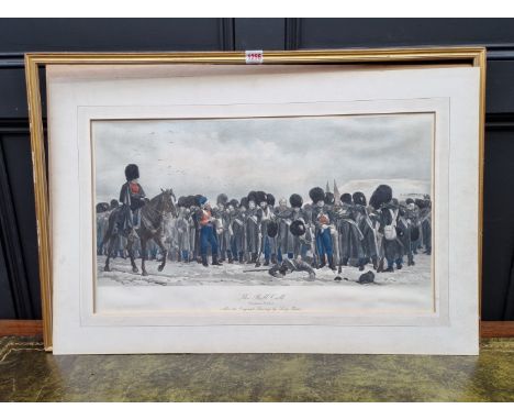 After Elizabeth Butler, 'The Roll Call', lithograph, I.31.5 x 63cm. 