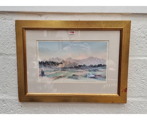 After HRH King Charles III, 'View in South of France', a limited edition colour print, numbered 39, I.20.5 x 36.5cm.&nbsp; 