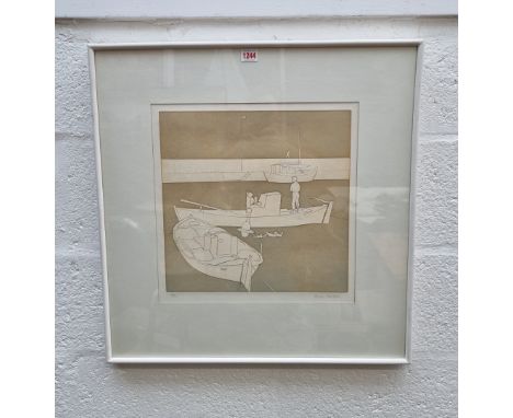 Adrian Bartlett, boats, signed and numbered 9/50,&nbsp; lithograph, pl.36.5 x 36.5cm.&nbsp;&nbsp; 
