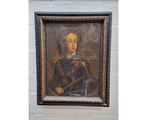 British School, late 17th/early 18th century, bust length portrait of young man wearing armour, possibly William, Duke of Glo