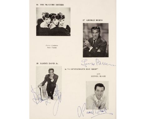 Royal Variety Performance. A group of 3 multi-signed Royal Performance programmes, at The Palladium and The Prince of Wales T