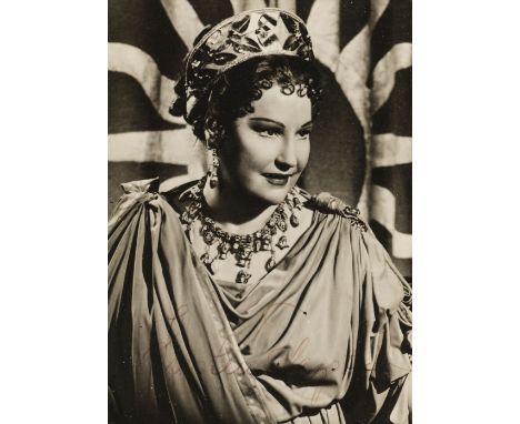 * Opera Autographs. A group of 14 signed photographs, mostly early 20th century, including Kirsten Flagstad, Joan Sutherland,