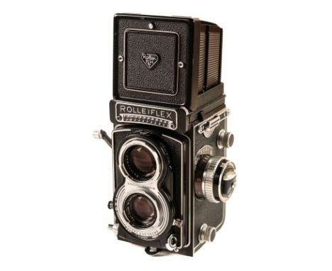 * Rolleiflex 3.5T. Rolleiflex 3.5T (type K8 T2) TLR medium format film camera, serial number 2169957, manufactured 1961-1966 