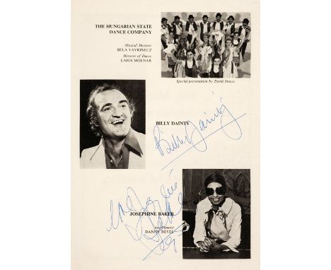 Royal Variety Performance. A group of 7 multi-signed Royal Performance programmes, at The Palladium and The Theatre Royal, Dr