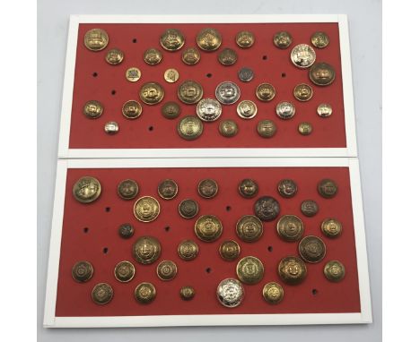 A good selection of 19th and 20th century British regimental tunic buttons. To include examples for: the Dorsetshire Regiment