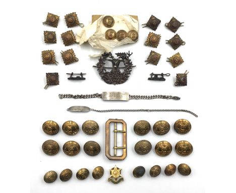 A collection of circa WW2 era, and possibly early, military items related to 2nd Lt Gilbert Stockton (1911-1976) of the Gordo