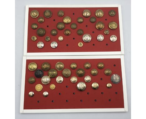 A good selection of late 19th and 20th century British regimental tunic buttons, including some scarce WW1 examples. Made in 