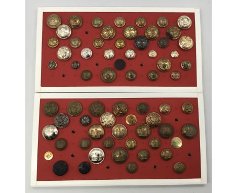A good selection of 19th and 20th century British regimental tunic buttons. To include examples for: The Gordon Highlanders (