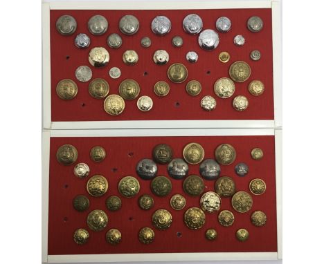 A good selection of late 19th century and 20th century British regimental tunic buttons. To include examples for: Light Infan