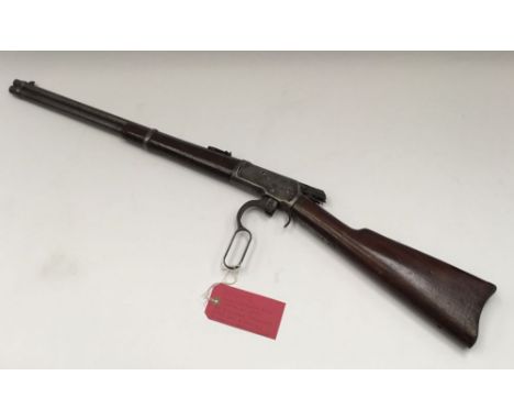 De-activated Winchester Mod. 1892 underlever rifle No. 286275 originally chambered for .44WCF. Bright cleaned finish to all m