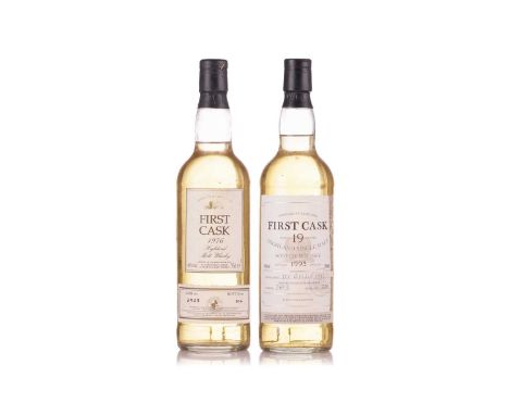 Two bottles of First Cask Whisky: a Port Brechin Highland Malt Whisky, 24yr, distilled in 1976, 46%, 70cl, Cask no 3903, Bott