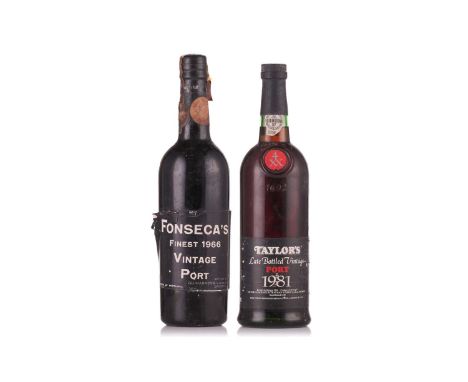 A Bottle of Fonseca's Finest 1966 Vintage Port, together with a Bottle of Taylor's Late Bottled Vintage Port, 1981   Qty: 2  