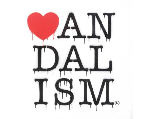 Nick Walker (British 1969-), 'Vandalism (White)', 2008, spraypaint and acrylic on canvas, signed and numbered from an edition