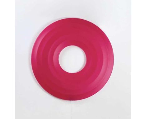 Josh Sperling (American 1984-), Donut Lamp (Pink), 2020, thermoformed LED electric powered lamp, signed and numbered from an 