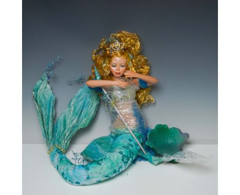 Allure is a limited edition porcelain mermaid doll from the Florence Maranuk Collection by Show-Stoppers, Inc. This elegant c
