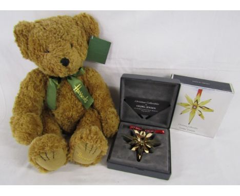 Georg Jensen 2012 Christmas mobile decoration &amp; Harrods classic teddy bear