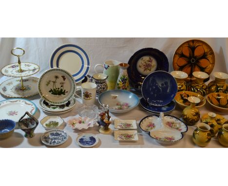 Large quantity of ceramics, including Alvingham potteries, Portmeirion, Wade, Wood &amp; Sons, etc and a Hummel Goebel Apple 