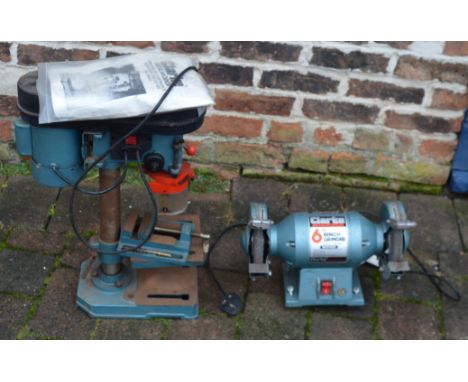 Clarke bench grinder &amp; a CDP5DC drill press