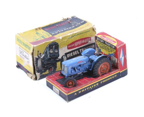 A W Britains diecast Fordson Super Major tractor. Cat no 172F, in original box.