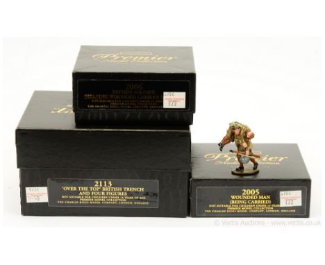 Charles Biggs Modern Issues [Premier Series], comprising: Set 2005 - Wounded Man [Being Carried], Set 2006 - British Soldier 