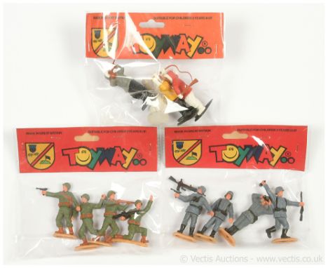 Timpo "swoppets" - [Toyway Issue - early 1980's], comprising: Frozen North Series - 3 x Eskimo Hunters &amp; Polar Bear, WW2 